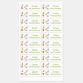 Schattigee Happy Jellybeans Jumping cartoon gepers Labels (Vel)