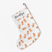 Schattigee Happy Jumping Peanuts cartoon gepersona Kleine Kerstsok (Achterkant (Hangend))