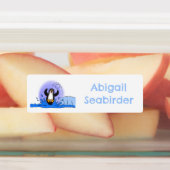 Schattigee Happy Jumping Pinguïn cartoon gepersona Labels (Aangebracht)