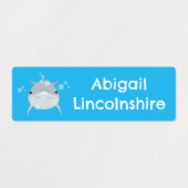 Schattigee Happy Kawaii dolfijn cartoon gepersonal Labels (Design 1)