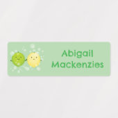 Schattigee Happy Lemon limoen cartoon gepersonalis Labels (Design 1)