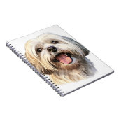 SCHATTIGEE HAPPY LHASA APSO PUPPY DOG NOTITIEBOEK (Rechterzijde)