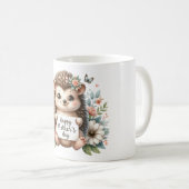 Schattigee Happy Moederdag Hedgehog Koffiemok (Voorkant rechts)