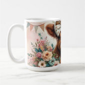 Schattigee Happy Moederdag / Highland Koe Koffiemok (Links)