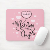 Schattigee Happy Moederdag-kalligrafie | Muismat (Met muis)