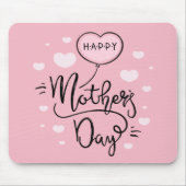 Schattigee Happy Moederdag-kalligrafie | Muismat (Voorkant)
