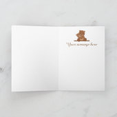 Schattigee Happy Moederdag vakantie beren Kaart (Binnen)