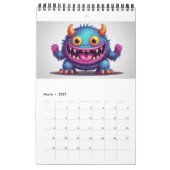 Schattigee Happy Monster Kalender 2024 (Mar 2027)