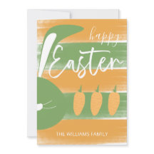 Schattigee Happy Paashaas en wortels