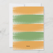 Schattigee Happy Paashaas en wortels Feestdagenkaart (Achterkant)