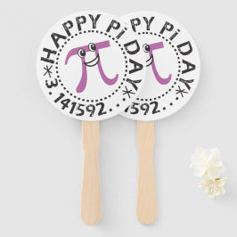 Schattigee Happy Pi Day © PI Symbool Hand Fan Handwaaier