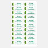 Schattigee Happy Pickle Groente cartoon gepersonal Labels (Vel)