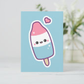 Schattigee Happy Popsicle verjaardagsuitnodigingen Kaart (Staand voorkant)