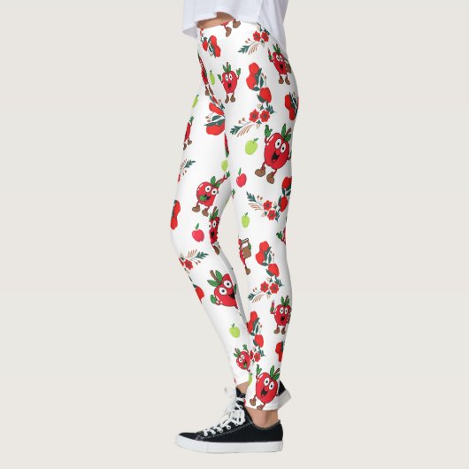 Schattigee Happy Smile Apples Leggings (Links)