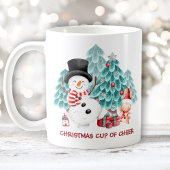 Schattigee Happy Snowman Kerstnaam Koffiemok