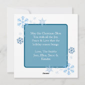 Schattigee Happy Squirrel Feestelijke Gepersonalis Feestdagenkaart (Achterkant)