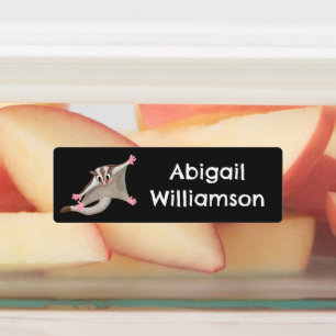 Schattigee Happy Sugar Glider cartoon gepersonalis Labels