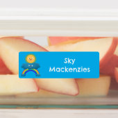 Schattigee Happy Sun Cloud Rainbow cartoon geperso Labels (Aangebracht)