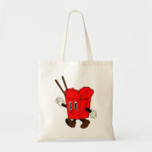 Schattigee happy takeout box tote bag (Voorkant)