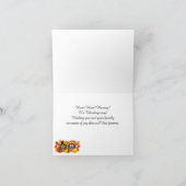 Schattigee Happy Thanksgiving Pelgrim Uilen Feestdagen Kaart (Binnen)