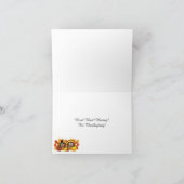 Schattigee Happy Thanksgiving Pelgrim Uilen Feestdagen Kaart (Binnen)