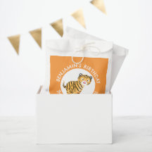 Schattigee Happy Tiger Cub gepersonaliseerde carto