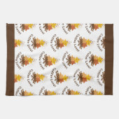 Schattigee Happy Waterverf Stars en koffiebonen Theedoek (Horizontaal)