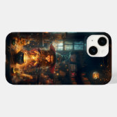 Schattigee Happy Witch Halloween iPhone Case (Achterkant (horizontaal))