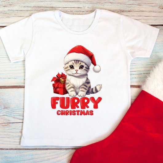 Schattigee harige kerst kinder shirts