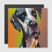 Schattigee Harlequin Grote Deen Magneet (Voorkant / Achterkant)