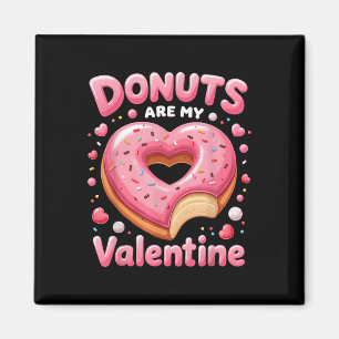 Schattigee hart donut met roze ijskoude Valentijns Magneet