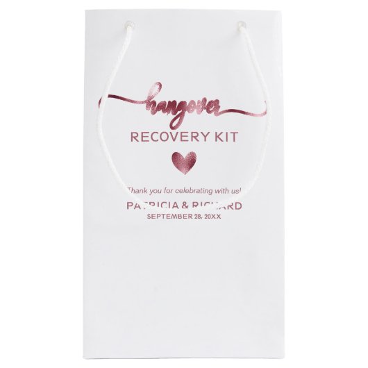 Schattigee Hart Kalligrafie Trouwkater Kit Klein Cadeauzakje (Achterkant)