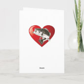 Schattigee Hart Vis Wat een Catch Love Valentijnsd Feestdagen Kaart (Achterkant)