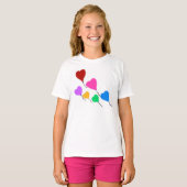 Schattigee hartballonnen Kinder T-shirt (Voorkant volledig)