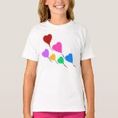 Schattigee hartballonnen Kinder T-shirt (Voorkant)