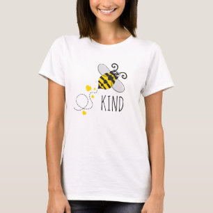 Schattigee harten bee soort geel zwart of aangepas t-shirt
