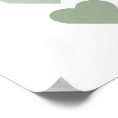 Schattigee harten Boho kinderkamer Poster (Hoek)