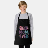 Schattigee harten en bloemen beste mam ooit schort (Gedragen)