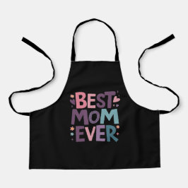 Schattigee harten en bloemen beste mam ooit schort