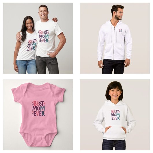 Schattigee harten en bloemen beste mam ooit t-shirt