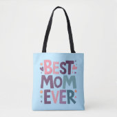 Schattigee harten en bloemen beste mam ooit tote bag (Voorkant)