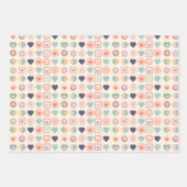 Schattigee harten en geometrische vormen inpakpapier vel (Voorkant 2)