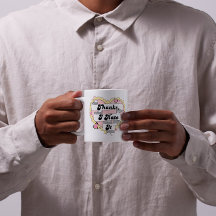 Schattigee harten geel kant en roze Bedankt, ik ha