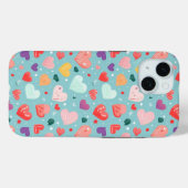 Schattigee harten Kleurrijke Patroon Case-Mate iPhone Case (Achterkant (horizontaal))