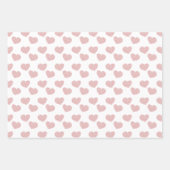 Schattigee harten Pastel Pinks Pattern Inpakpapier Vel (Voorkant 2)