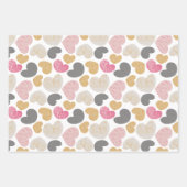 Schattigee harten Pastel Pinks Pattern Inpakpapier Vel (Voorkant)