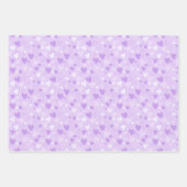 Schattigee Harten Print Lavendel Wrapping Sheet Se Inpakpapier Vel (Voorkant)