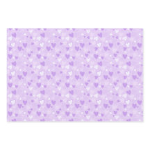 Schattigee Harten Print Lavendel Wrapping Sheet Se