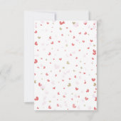 Schattigee harten roze rood goud digitale Valentij Kaart (Achterkant)