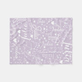 Schattigee harten, sterren en Muzieknoten kleine d Fleece Deken (Voorkant (Horizontaal))